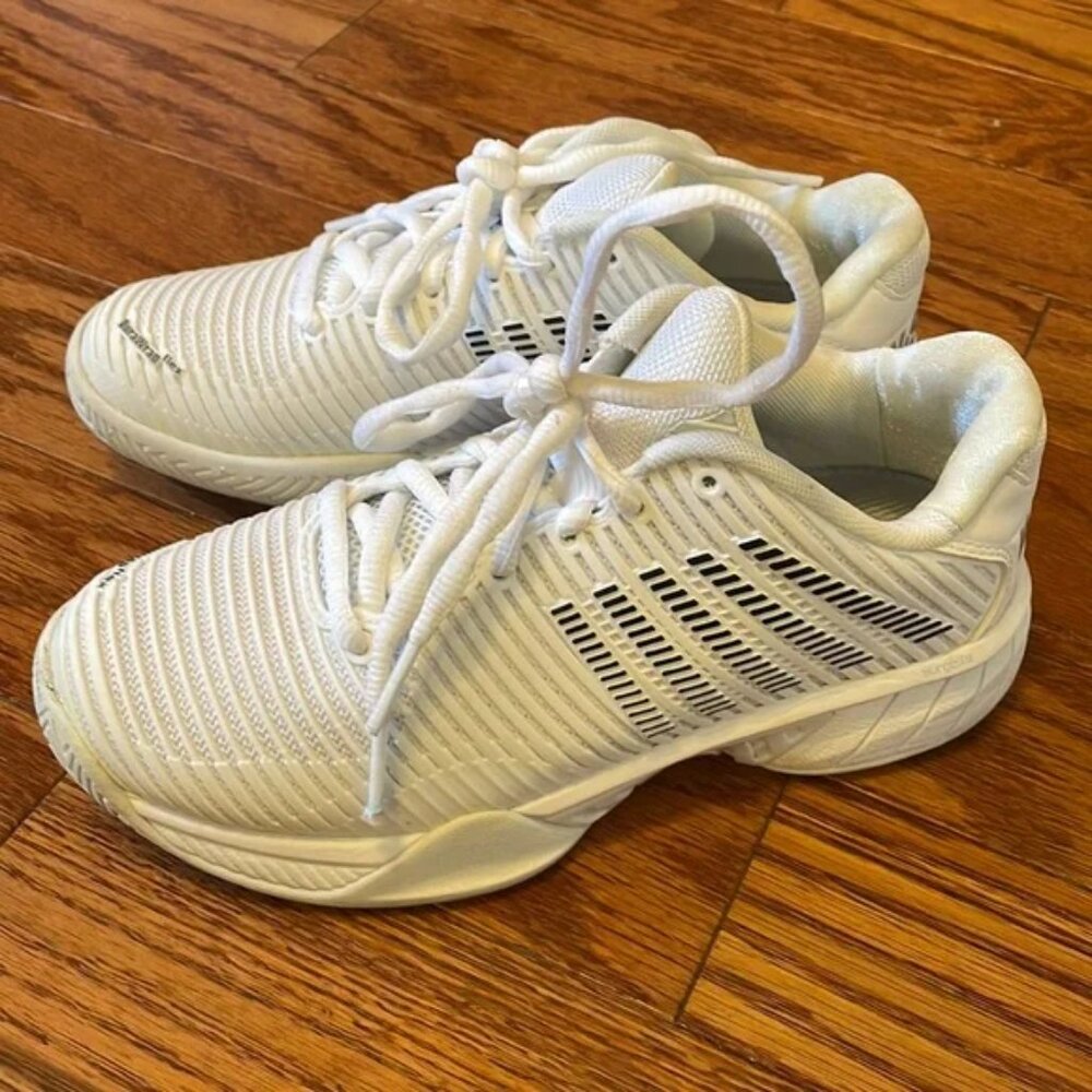 K-Swiss Hypercourt Express 2 Sneakers White/Yellow Size 8.5, White Tennis Shoes